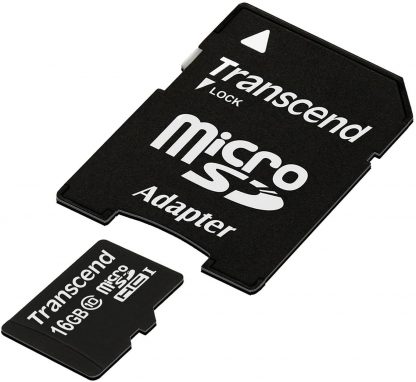 Transcend 16GB Class 10 Micro SDHC Memory Card-0